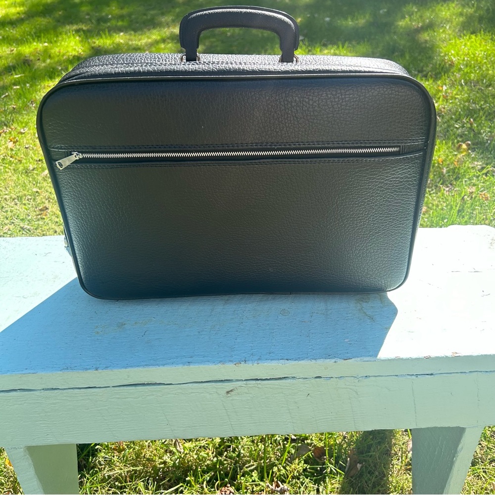 Vintage 1960's or 1970's Vinyl Grants Small Travel Bag Carry on